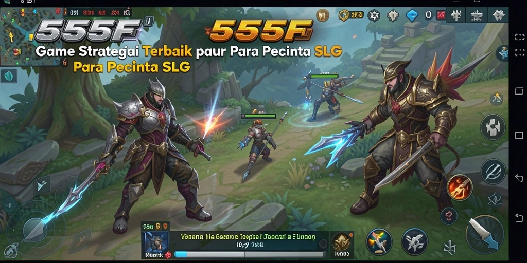 Tampilan gameplay 555F yang menegangkan dan strategis.