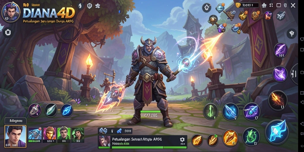 Gameplay ARPG memikat dengan pertarungan yang intens.