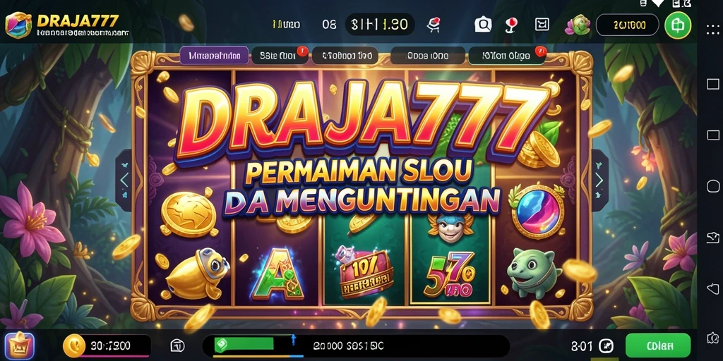 Tampilan gameplay DRAJA777 yang memukau dengan efek visual menawan.