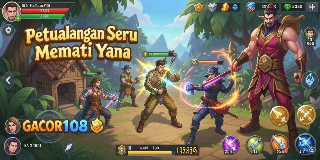 Screenshot utama GACOR108 menampilkan aksi seru dalam petualangan yang menegangkan.
