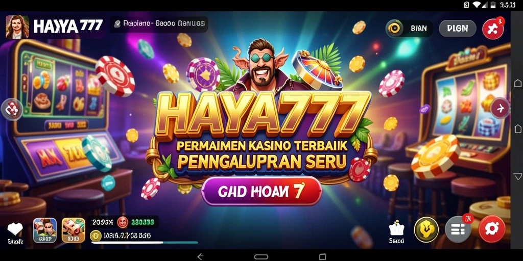 Screenshot gameplay HAYA777 menampilkan berbagai permainan kasino yang menarik.