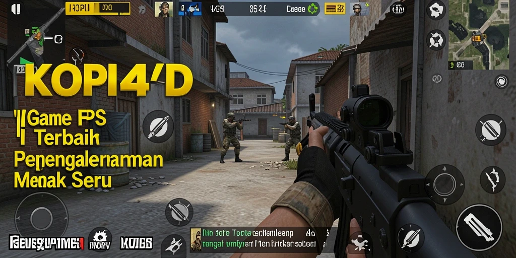 Tampilan gameplay KOPI4D yang mengasyikkan dan intens.