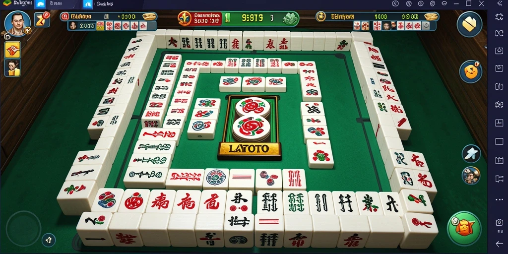 Gameplay LATOTO dengan desain Mahjong yang menawan dan menantang.