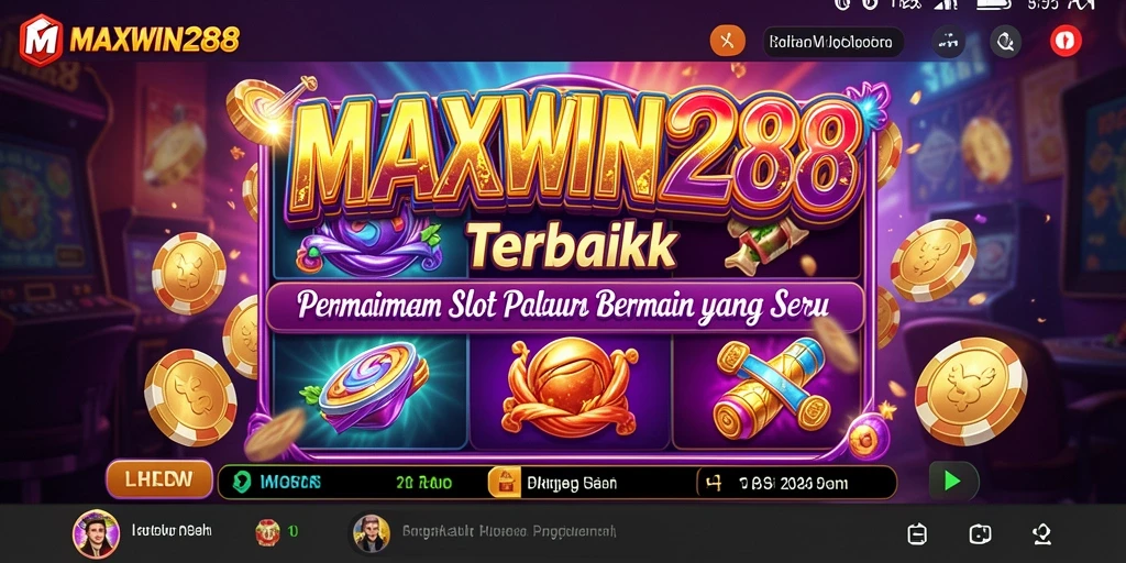 Tampilan gameplay Slot MAXWIN288 yang mengasyikkan dan penuh warna.