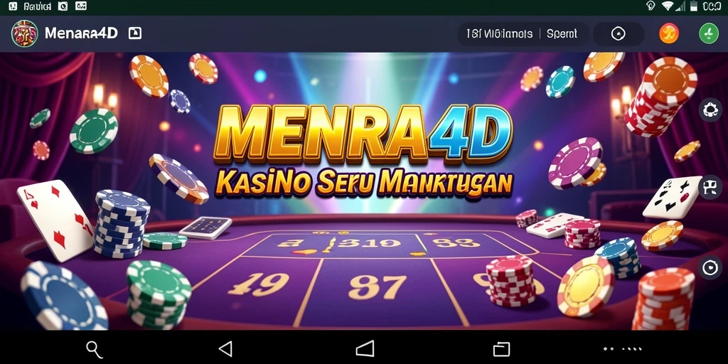 Tampilan menarik dari gameplay Kasino di MENARA4D.