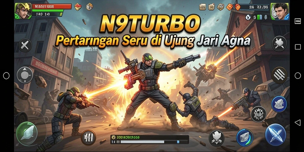 Tampilan seru dari pertarungan di N9TURBO.