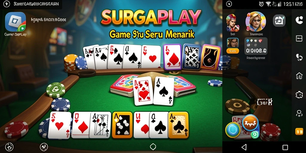Gameplay seru Gaple di SURGAPLAY yang menarik.
