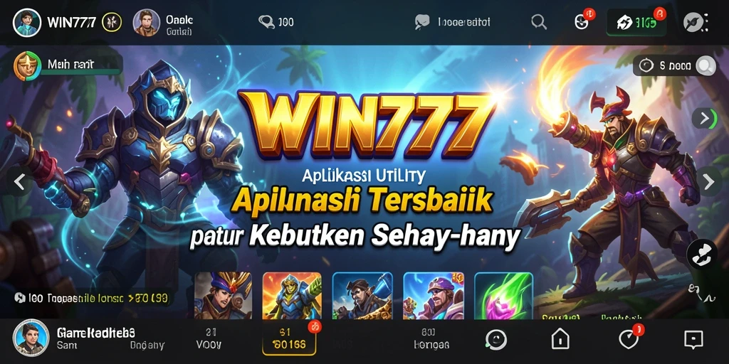 Tampilan aplikasi WIN777 yang intuitif dan mudah dipahami.